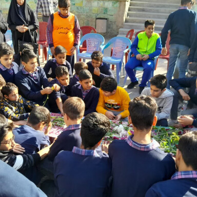 استقبال از شهید گمنام. دبیرستان دانش و معرفت
